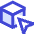 3d Cube Cursor Icon from Sharp Duo Set