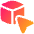 3d Cube Cursor Icon from Plump Gradient Set