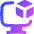 3d Print Monitor Icon from Flex Gradient Set