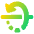 3d Rotate X Axis Icon from Plump Gradient Set