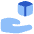 Hand Hold 3d Box Icon from Plump Flat Set