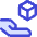 Hand Hold 3d Box Icon from Core Duo Set