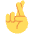 Crossed Fingers Emoji from Twemoji Set
