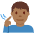 Deaf Man Medium Dark Skin Tone Emoji from Twemoji Set