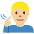 Deaf Man Medium Light Skin Tone Emoji from Twemoji Set