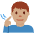 Deaf Man Medium Skin Tone Emoji from Twemoji Set