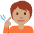 Deaf Person Medium Skin Tone Emoji from Twemoji Set