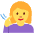 Deaf Woman Emoji from Twemoji Set