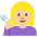 Deaf Woman Medium Light Skin Tone Emoji from Twemoji Set
