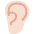 Ear Light Skin Tone Emoji from Twemoji Set