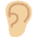 Ear Medium Light Skin Tone Emoji from Twemoji Set