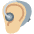 Ear With Hearing Aid Medium Light Skin Tone Emoji from Twemoji Set
