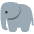 Elephant Emoji from Twemoji Set