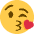 Face Blowing A Kiss Emoji from Twemoji Set