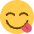 Face Savoring Food Emoji from Twemoji Set