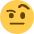 Face With Raised Eyebrow Emoji from Twemoji Set