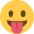 Face With Tongue Emoji from Twemoji Set