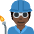 Factory Worker Dark Skin Tone Emoji from Twemoji Set
