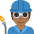 Factory Worker Medium Dark Skin Tone Emoji from Twemoji Set