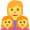 Family Woman Girl Girl Emoji from Twemoji Set