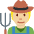 Farmer Medium Light Skin Tone Emoji from Twemoji Set