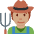 Farmer Medium Skin Tone Emoji from Twemoji Set