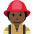 Firefighter Dark Skin Tone Emoji from Twemoji Set