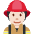 Firefighter Light Skin Tone Emoji from Twemoji Set