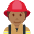 Firefighter Medium Dark Skin Tone Emoji from Twemoji Set