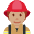 Firefighter Medium Skin Tone Emoji from Twemoji Set