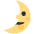 First Quarter Moon Face Emoji from Twemoji Set
