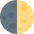 First Quarter Moon Emoji from Twemoji Set