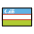 Flag Uzbekistan Emoji from OpenMoji Set