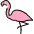 Flamingo Emoji from OpenMoji Set