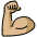 Flexed Biceps Medium Light Skin Tone Emoji from OpenMoji Set