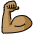 Flexed Biceps Medium Skin Tone Emoji from OpenMoji Set
