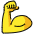Flexed Biceps Emoji from OpenMoji Set