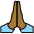 Folded Hands Medium Dark Skin Tone Emoji from OpenMoji Set