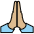 Folded Hands Medium Light Skin Tone Emoji from OpenMoji Set