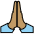 Folded Hands Medium Skin Tone Emoji from OpenMoji Set