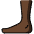 Foot Dark Skin Tone Emoji from OpenMoji Set