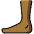 Foot Medium Dark Skin Tone Emoji from OpenMoji Set