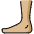 Foot Medium Light Skin Tone Emoji from OpenMoji Set