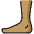 Foot Medium Skin Tone Emoji from OpenMoji Set