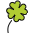 Four Leaf Clover Emoji from OpenMoji Set
