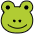 Frog Emoji from OpenMoji Set