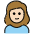 Girl Light Skin Tone Emoji from OpenMoji Set