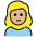 Girl Medium Light Skin Tone Emoji from OpenMoji Set