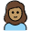 Girl Medium Skin Tone Emoji from OpenMoji Set