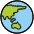 Globe Showing Asia Australia Emoji from OpenMoji Set